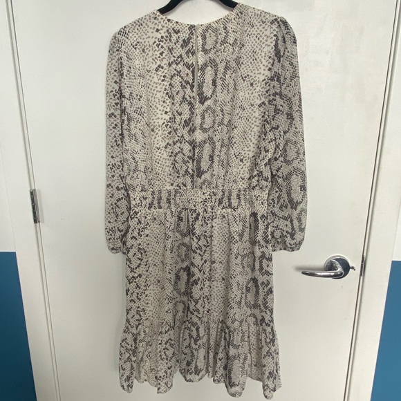 JCrew snake pattern cinched waist dress - Picture 3 of 3